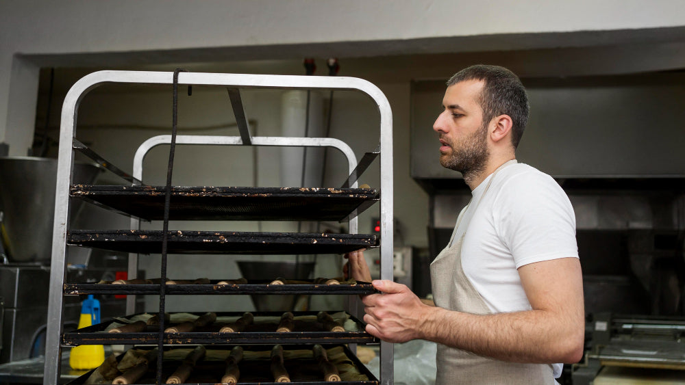Mobile gastronorm rack trolleys