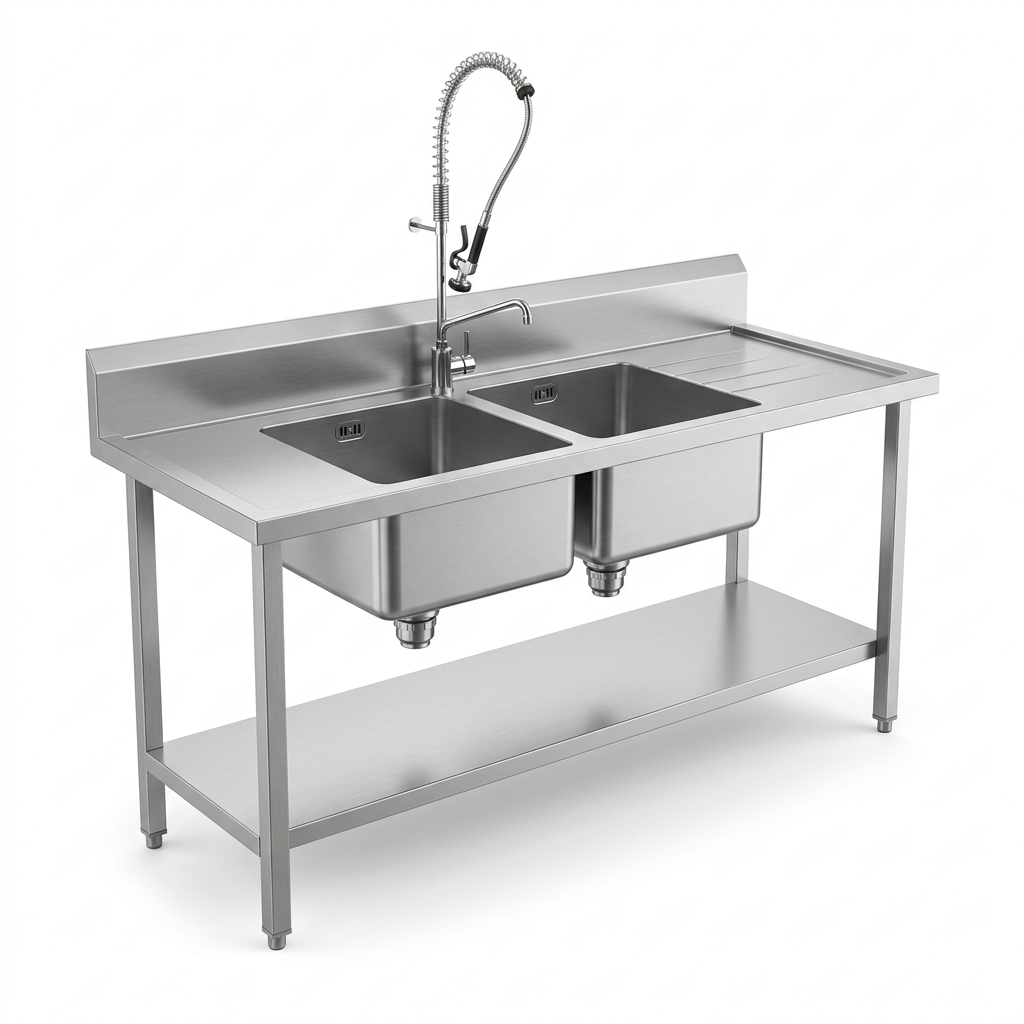Double Bowl Sink Benches