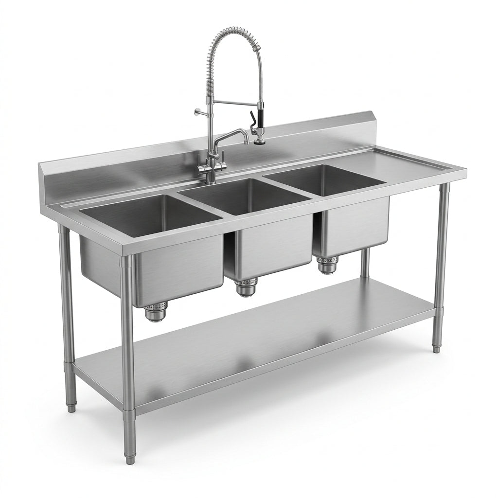 Triple Bowl Sinks