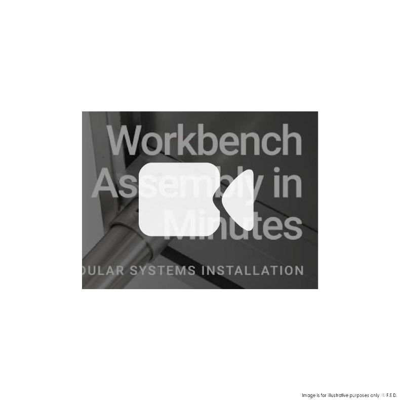 Modular Systems 304 Grade Workbench With Splashback WBB7-0800/A