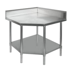 F.H.E 304 Grade Corner Workbenches With 100Mm Splashback
