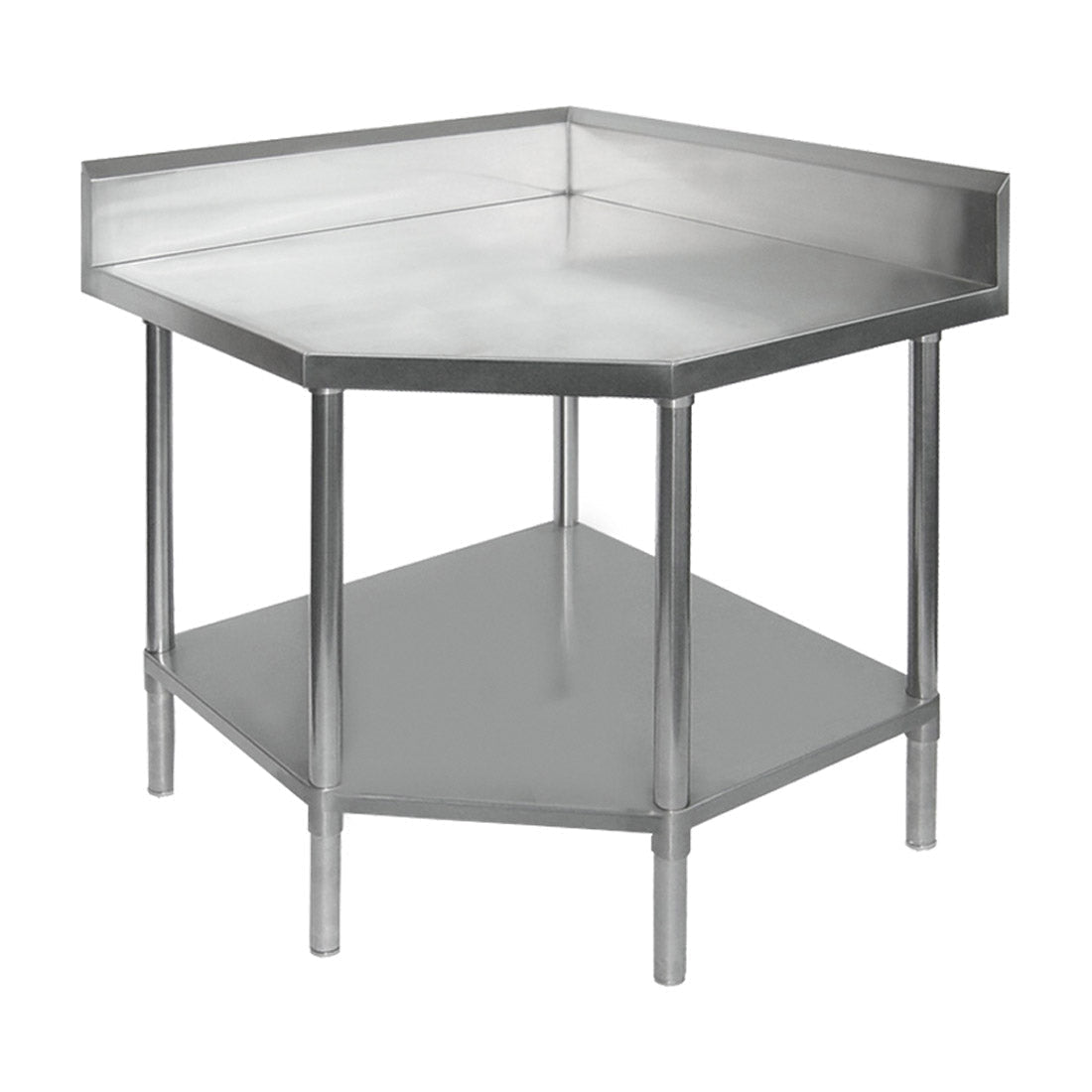 F.H.E 304 Grade Corner Workbenches With 100Mm Splashback