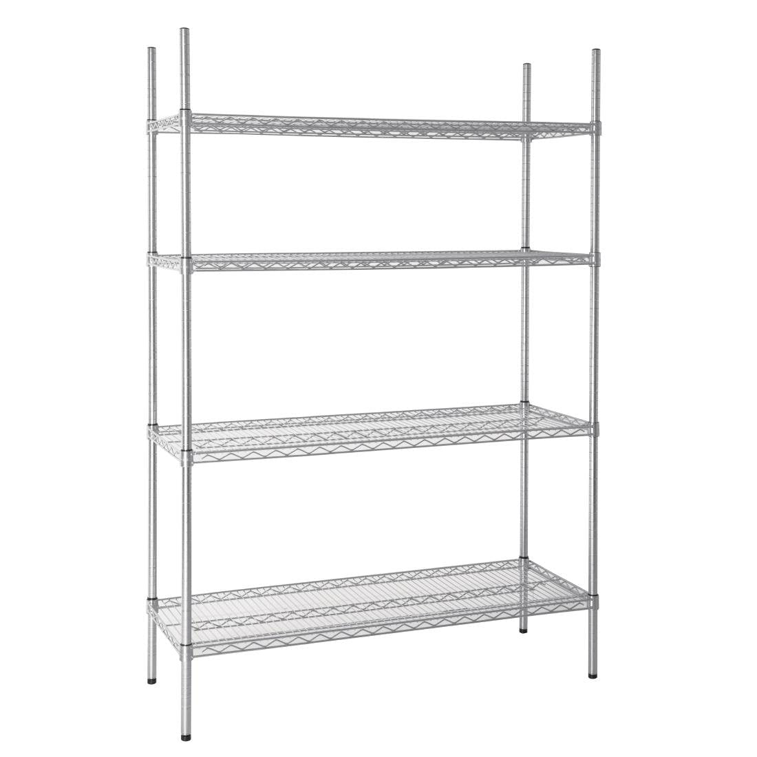 Vogue 4 Tier Wire Tower Unit Shelving Kit 460 or 610mm Depth
