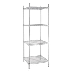 Vogue 4 Tier Wire Tower Unit Shelving Kit 460 or 610mm Depth