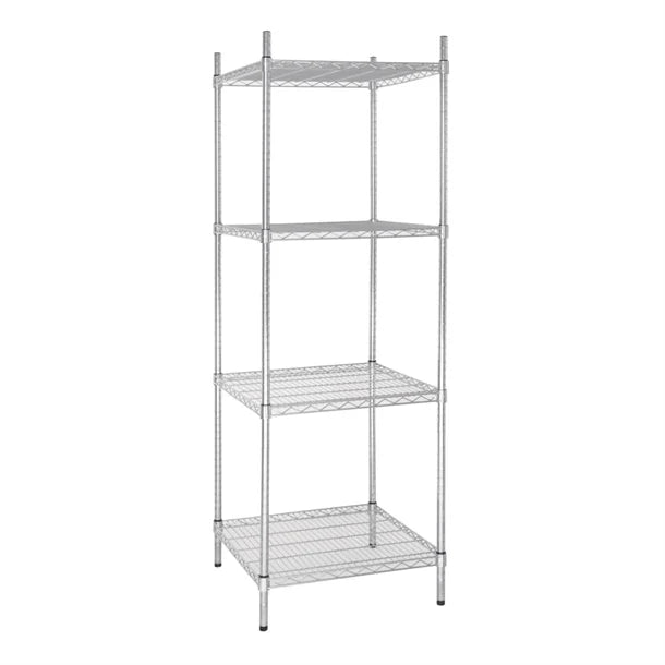 Vogue 4 Tier Wire Tower Unit Shelving Kit 460 or 610mm Depth