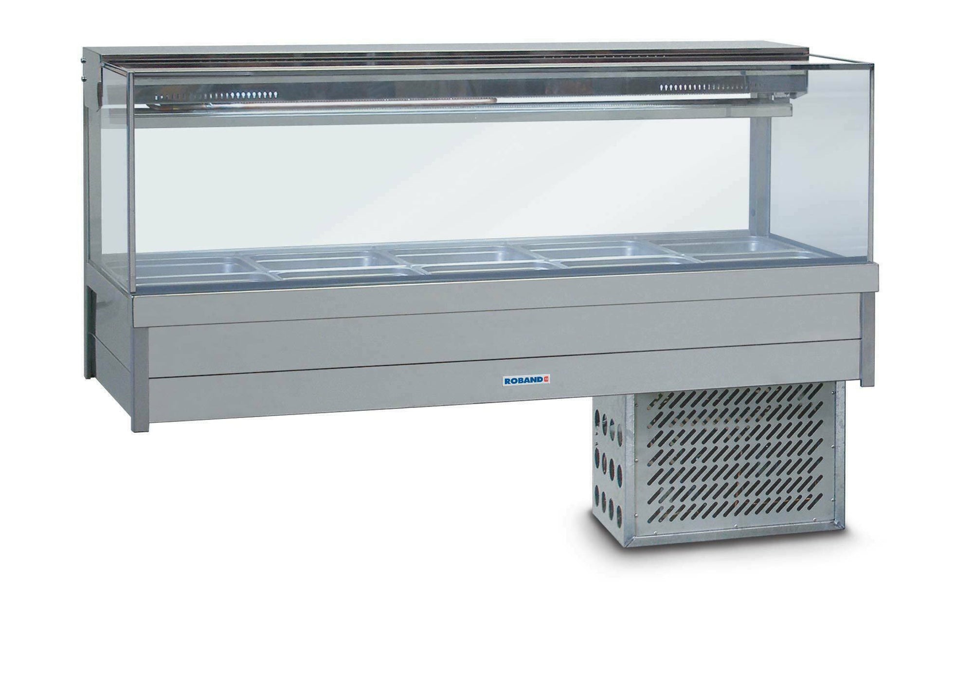 Roband Cold Food Bar and Bain Marie Trolley, 12 pans size