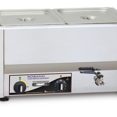 Roband Counter Top Bain Marie 3 x 1/3 size 100mm pans