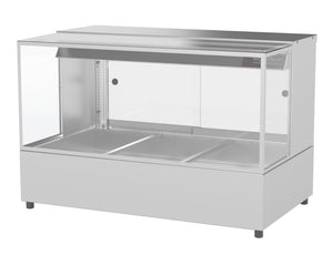 Woodson 3 Module Square Glass Hot Food Display W.HFSQ23