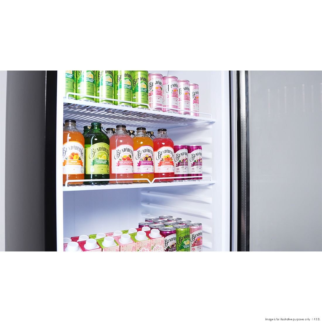 Thermaster Upright Glass Door Beverage Fridge - SDC-343B