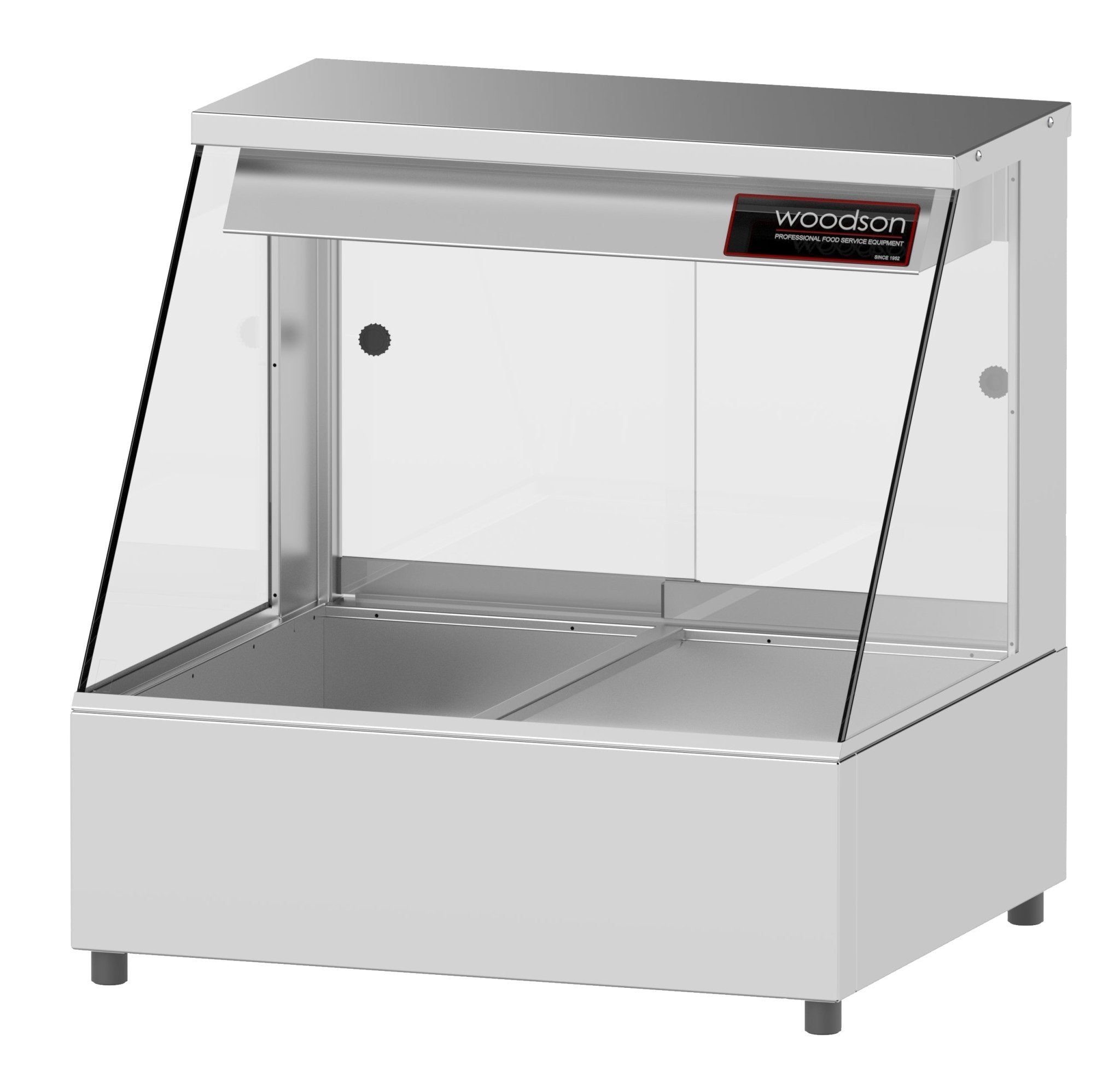 Woodson 2 Module Straight Glass Hot Food Display W.HFS22