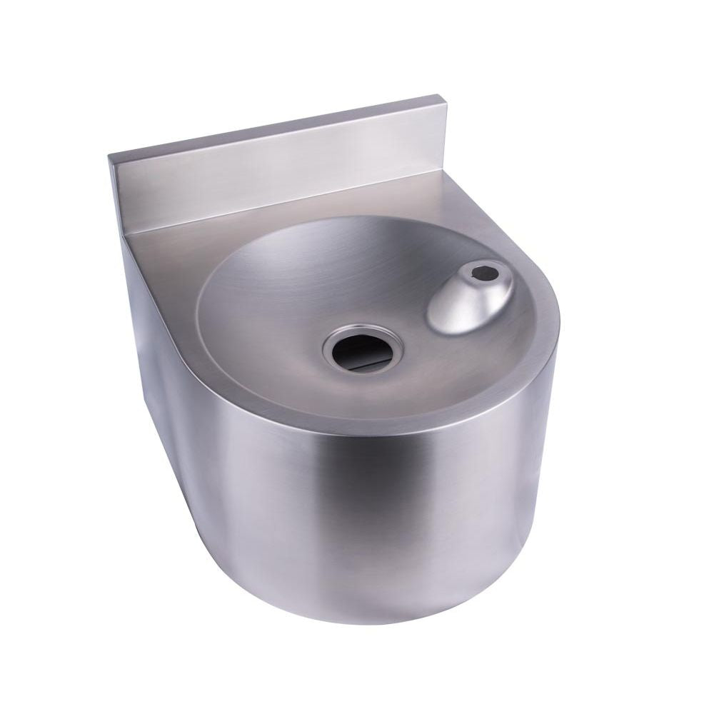 3Monkeez Round Wall Mounted Drinking Fountain with Bubbler Landing