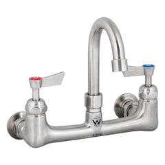 3Monkeez Stainless Steel Exposed Dual Wall Mount Tap Body with Gooseneck Spout