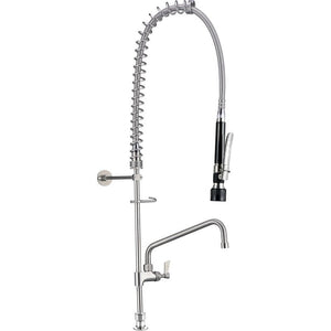 3Monkeez Stainless Steel Hob Mount No Stop Pre Rinse Unit With 6