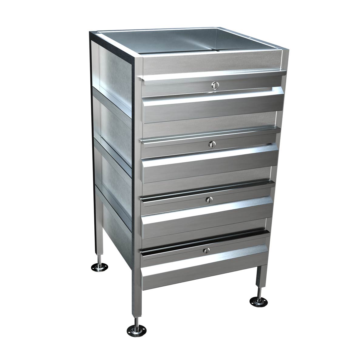 3Monkeez Freestanding 4 Drawer Unit - AB-4DRAW-L