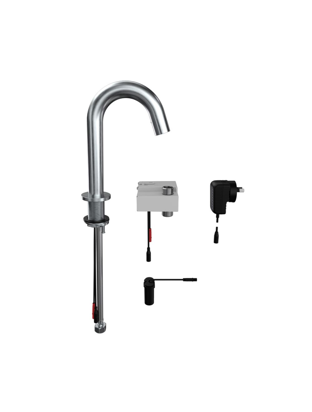 3Monkeez Gooseneck Hob Mounted Infrared Sensor Tap - Mains Operated - T-3MSS-GHMST21M
