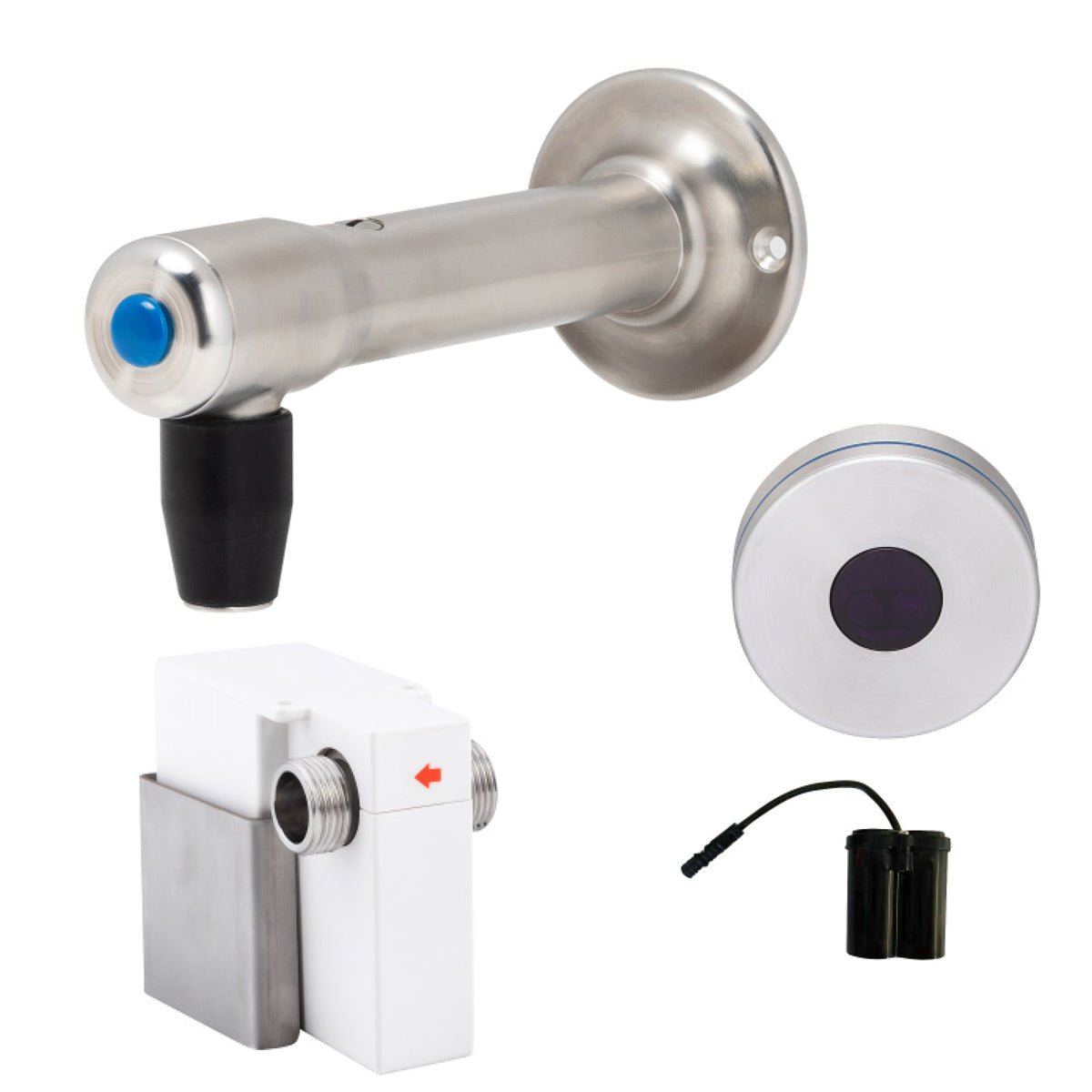 3Monkeez Wall-Mount Bottle Filler with Hob-Mount Sensor - Battery Operated - T-3MSS-BFSB