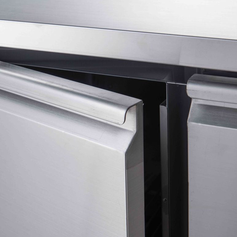 FED-X Three Door Salad Prep Fridge With Marble Top XGNS1300E