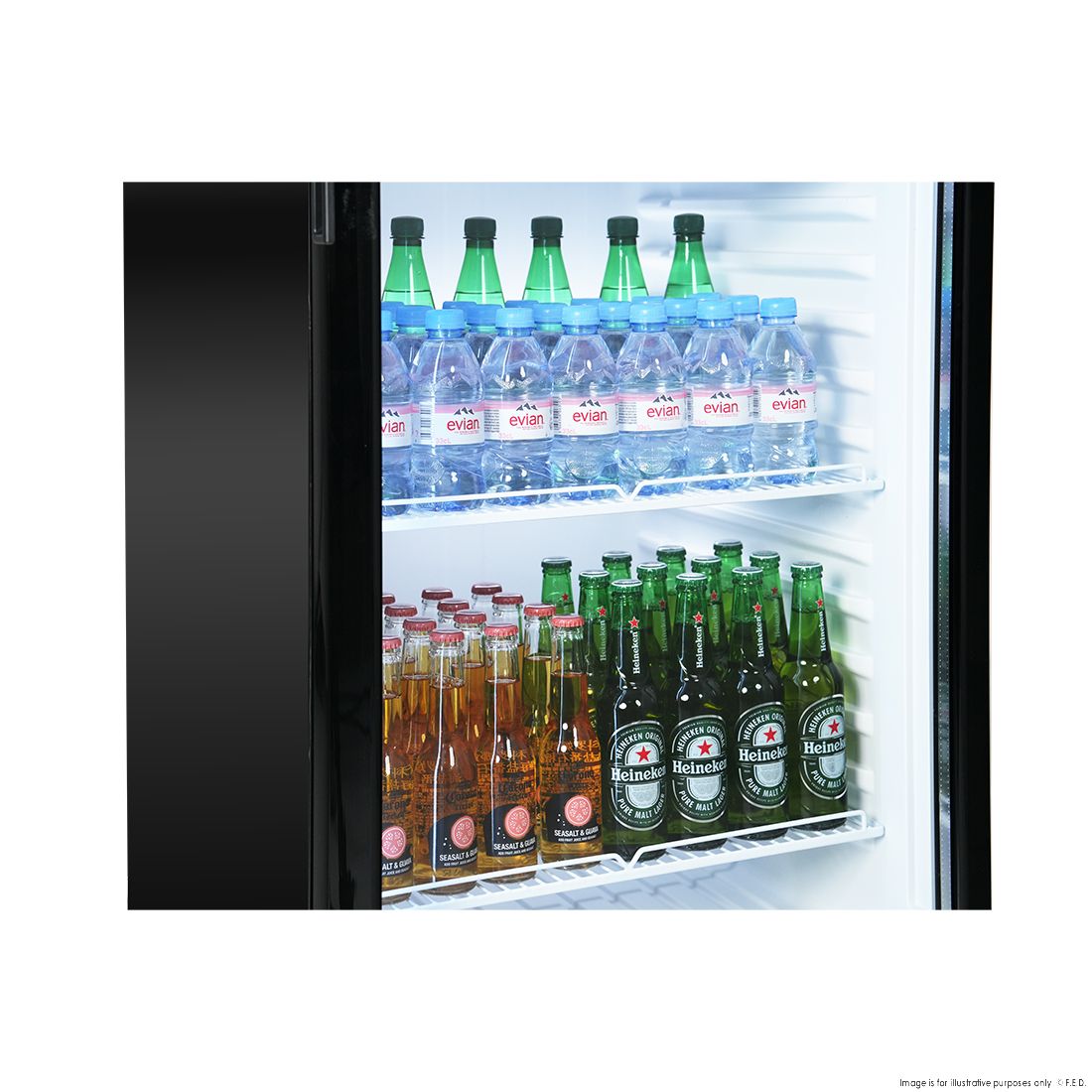 Thermaster Upright Glass Door Beverage Fridge - SDC-343B