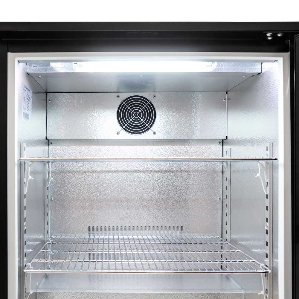 AG Single 1 Hinged Door Bar Fridge Black BEER1