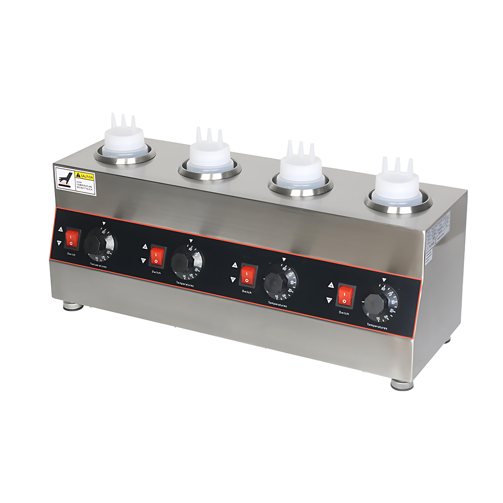 Kitchen Knock Electric Sauce Warmer Warming Station with Bottles