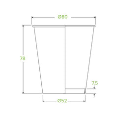 BioPak Single Wall Disposable Hot / Cold Takeaway Coffee Cups Art Series