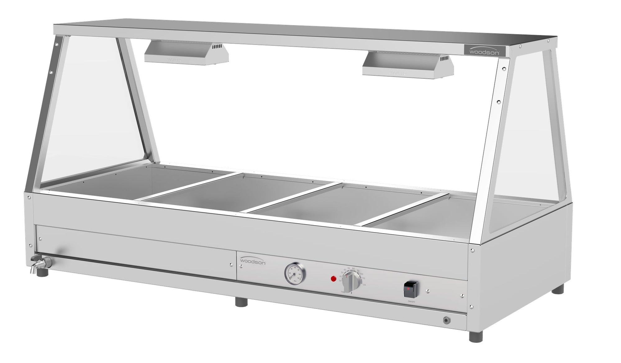 Woodson 4 Module Self Serve Hot Food Display W.HFSS24