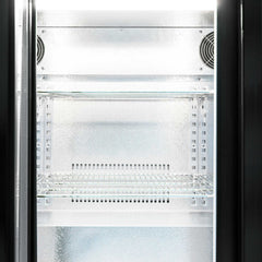 AG Three 3 Hinged Door Bar Fridge Black BEER3