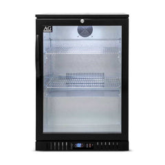 AG Single 1 Hinged Door Bar Fridge Black BEER1