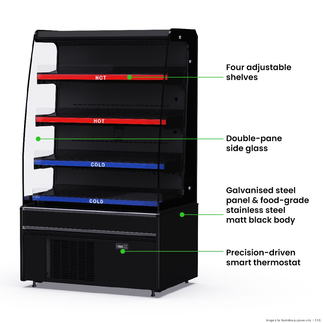 Thermaster Grab & Go Hot and Cold Cabinet – DC-900CH