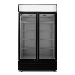 AG 1000L Double Door Upright Display Fridge - Glass Door