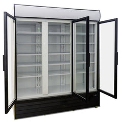 AG 1500L Triple Door Upright Display Fridge - Glass Door