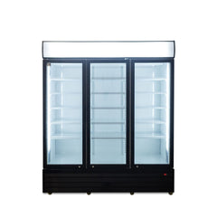 AG 1500L Triple Door Upright Display Fridge - Glass Door