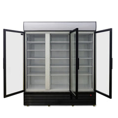 AG 1500L Triple Door Upright Display Fridge - Glass Door