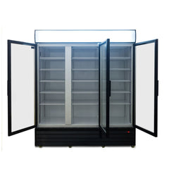 AG 1500L Triple Door Upright Display Fridge - Glass Door