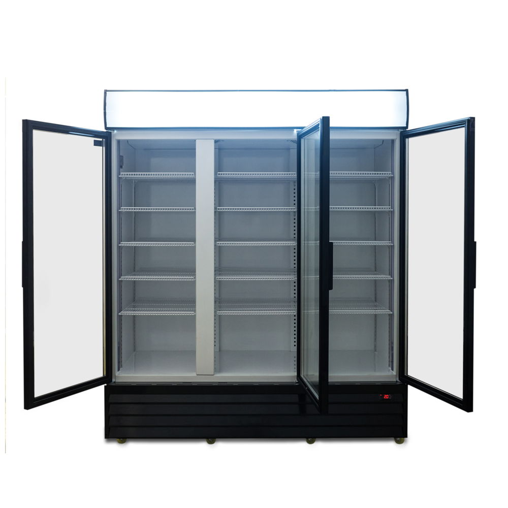 AG 1500L Triple Door Upright Display Fridge - Glass Door