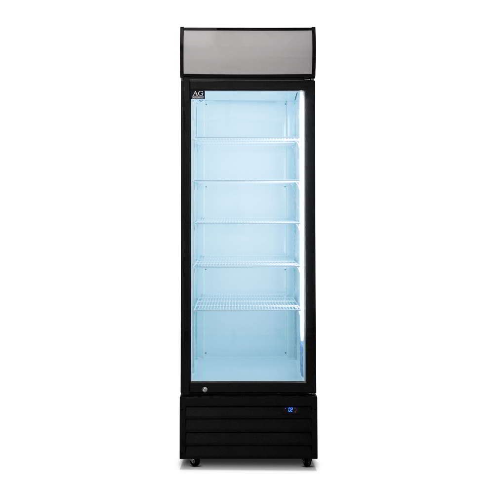 AG 420 Litre Single Door Upright Display Fridge - Glass Door