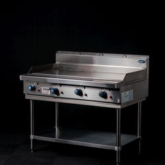 CookRite Freestanding Gas Griddle 1200mm Hotplate with Stand LPG AT80G12G-F-LPG