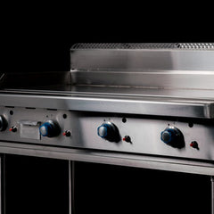 CookRite Freestanding Gas Griddle 1200mm Hotplate with Stand LPG AT80G12G-F-LPG