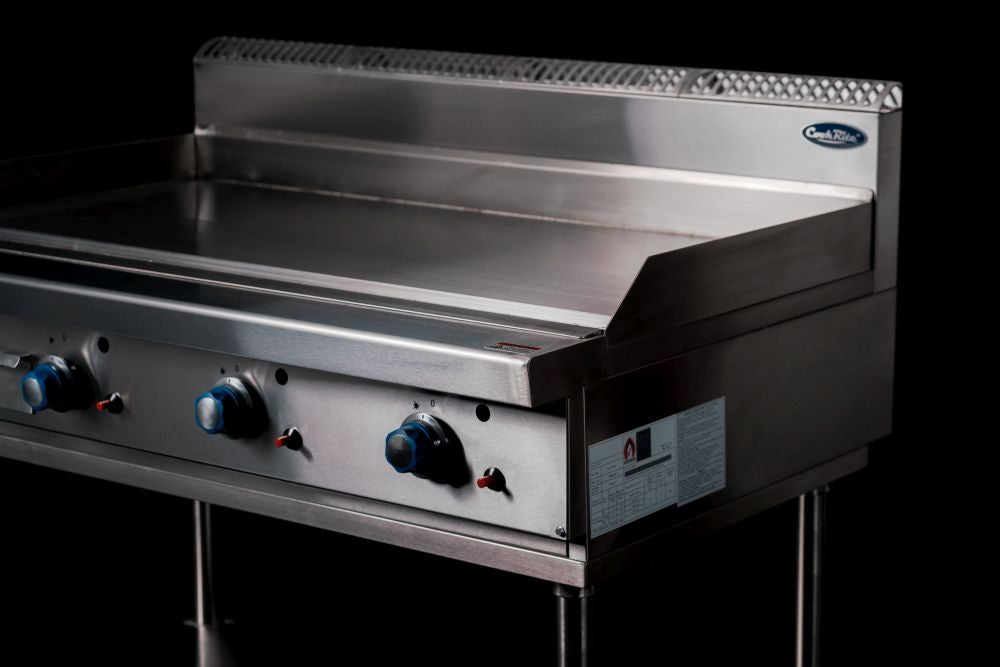 CookRite Freestanding Gas Griddle 1200mm Hotplate with Stand NG AT80G12G-F-NG