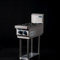 CookRite Freestanding  Gas Cooktop 2 Burners Stove with Stand LPG AT80G2B-F-LPG