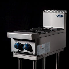 CookRite Freestanding  Gas Cooktop 2 Burners Stove with Stand LPG AT80G2B-F-LPG