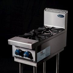 CookRite Freestanding Gas Cooktop 2 Burners Stove with Stand NG AT80G2B-F-NG