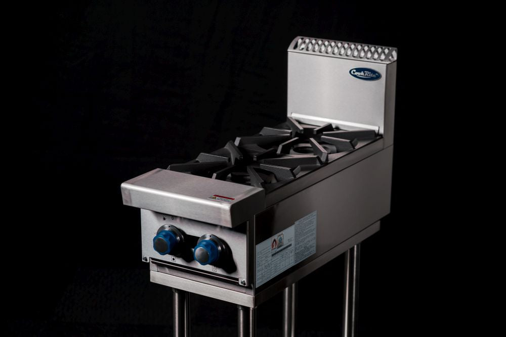 CookRite Freestanding  Gas Cooktop 2 Burners Stove with Stand LPG AT80G2B-F-LPG