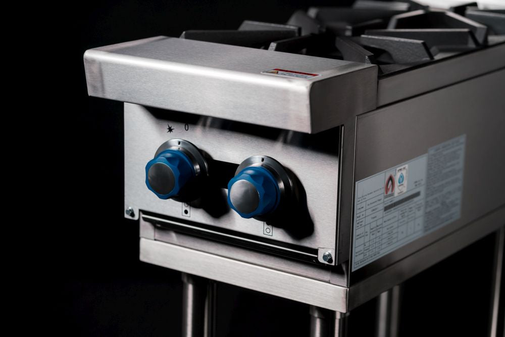 CookRite Freestanding  Gas Cooktop 2 Burners Stove with Stand LPG AT80G2B-F-LPG