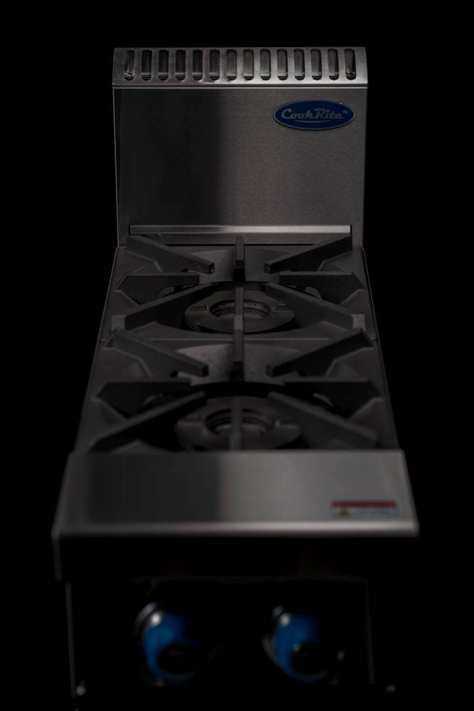 CookRite Freestanding  Gas Cooktop 2 Burners Stove with Stand LPG AT80G2B-F-LPG