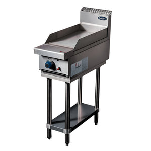 CookRite Freestanding Gas Griddle 300mm Hotplate with Stand LPG AT80G3G-F-LPG