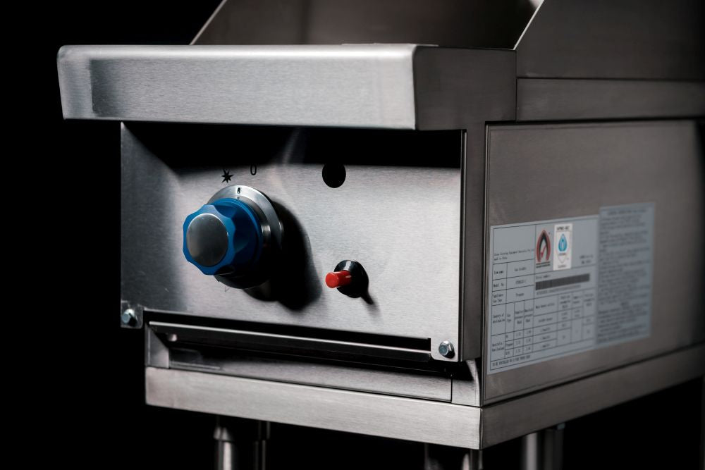 CookRite Freestanding Gas Griddle 300mm Hotplate with Stand LPG AT80G3G-F-LPG