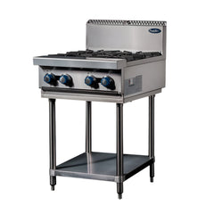 CookRite Freestanding Gas Cooktop 4 Burners Stove with Stand NG AT80G4B-F-NG