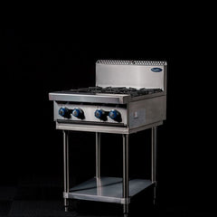 CookRite Freestanding Gas Cooktop 4 Burners Stove with Stand LPG AT80G4B-F-LPG