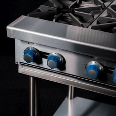 CookRite Freestanding Gas Cooktop 4 Burners Stove with Stand LPG AT80G4B-F-LPG